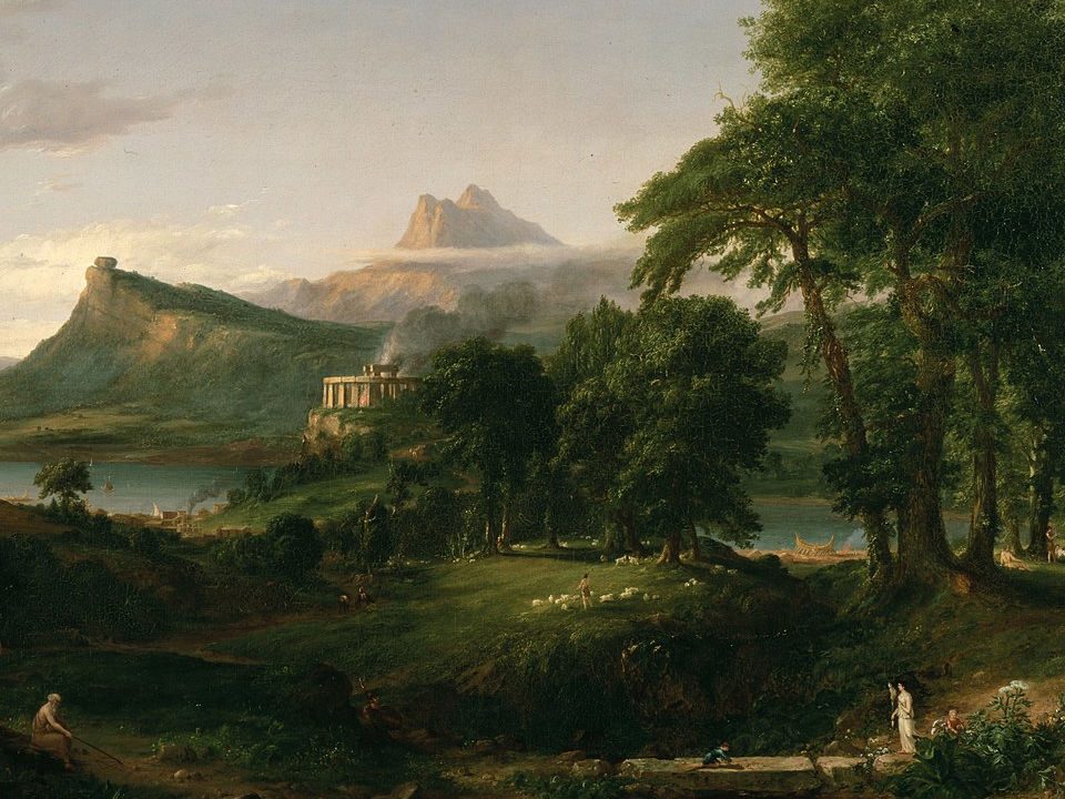 La Arcadia, Thomas Cole. Crítica de libros, librosynovelas